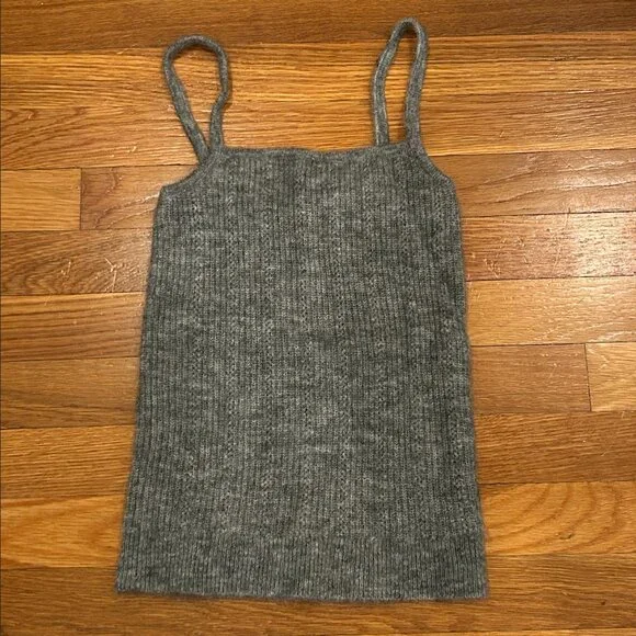 Sezane CLÉOPATRE TOP- Mottled Grey cami - Picture 6 of 8